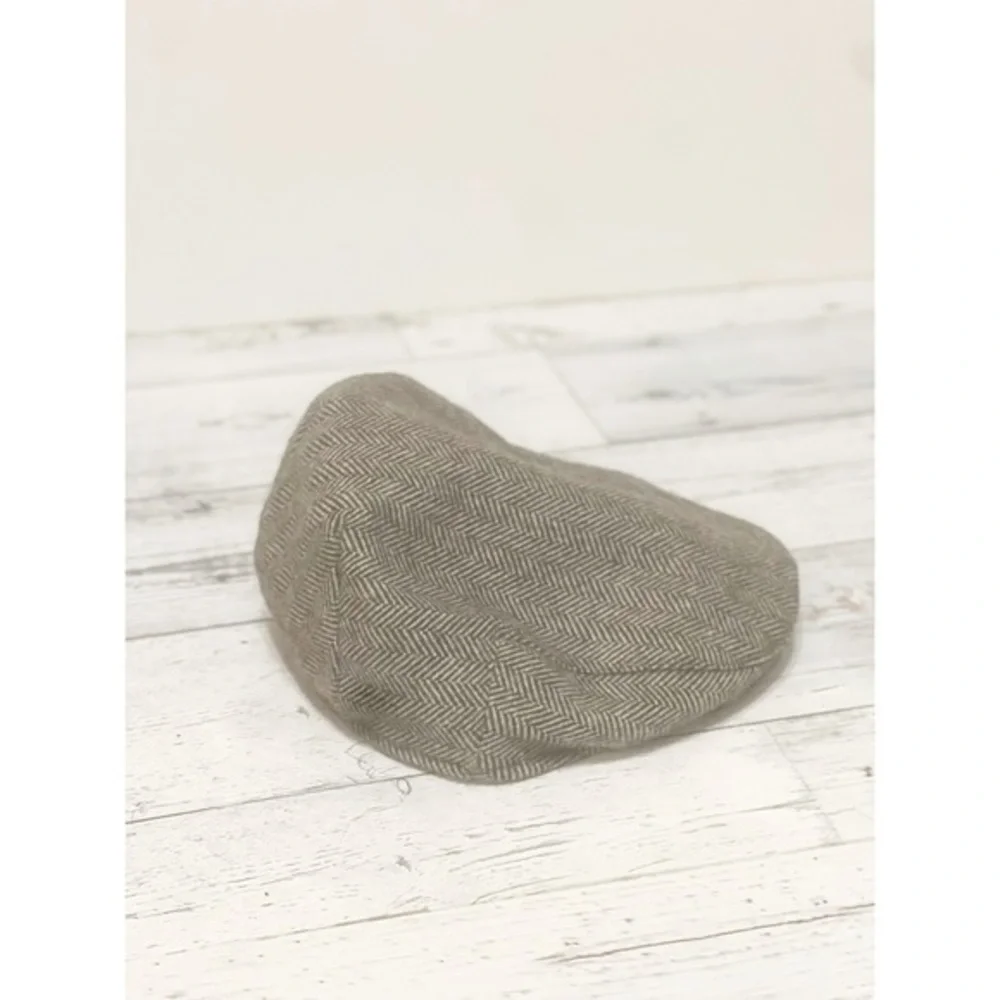 Jangoul Newsboy Brown Tweed Kids Hat.